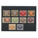 Large eagle on baroque shield, 1921-1923. stamp series with supplementary series (346)