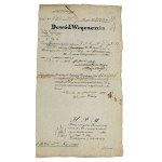 Duchy of Poznań. Proof of handing, Krotoszyn, Borek Wlkp., 1829 (452)