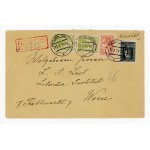Registered letter from Mszana Dolna to Vienna, 1929 (514)