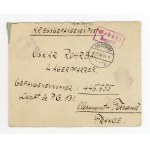 Letter with contents sent to chaplain of prisoner of war camp in France, 1946. censored (530)
