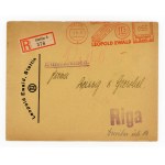 Registered letter from Szczecin to Riga, 1937 (543)