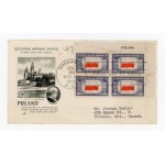 USA, Washington, D.C., envelope and stamps related to Poland, 1943. Paderewski (545)