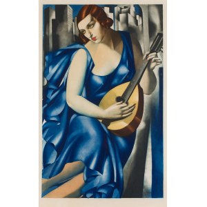 Tamara Lempicka (1894 Moscow - 1980 Cuernavaca, Mexico), Woman with Mandolin (Femme a la Mandoline), 1930