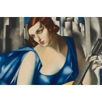 Tamara Lempicka (1894 Moscow - 1980 Cuernavaca, Mexico), "Woman with Mandolin" ("Femme a la Mandoline"), 1930