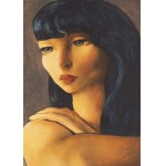 Moses (Moise) Kisling (1891 Krakow - 1953 Paris), Portrait of a woman from the art book 'L'Épopée Bohémienne'.