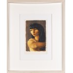 Moses (Moise) Kisling (1891 Krakow - 1953 Paris), Portrait of a woman from the art book 'L'Épopée Bohémienne'.