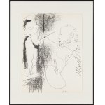 Pablo Picasso (1881 Málaga - 1973 Mougins), Le Peintre et son Modele (The Painter and his Model), 1964.