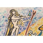 Salvador Dalí (1904 Figueres - 1989 Figueres), La Vierge et le Rhinoceros (The Virgin and the Unicorn) from the series Les Vitraux, 1974.