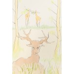 Salvador Dalí (1904 Figueres - 1989 Figueres), The Stick Stag from the fairy tale The Deer looking through the water (Le Cerf se mirant dans l'eau) by La Fontaine, 1974.