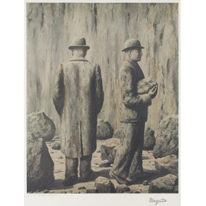 René Magritte (1898 Lessines - 1967 Brussels), Man of Stone (L'homme de pierre).