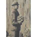 René Magritte (1898 Lessines - 1967 Brussels), Man of Stone (L'homme de pierre).