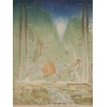 Edmund Ludwik Bartłomiejczyk (1885 Warszawa - 1950 Warszawa), Góral prowadzący konia, 1932