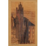 Feliks Jablczynski (1865 Varsovie - 1928 Varsovie), cathédrale Saint-Jean de Varsovie, vers 1914