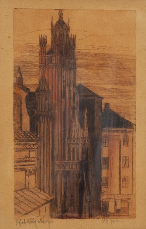 Feliks Jabłczyński (1865 Warszawa - 1928 Warszawa), Katedra św. Jana w Warszawie, około 1914