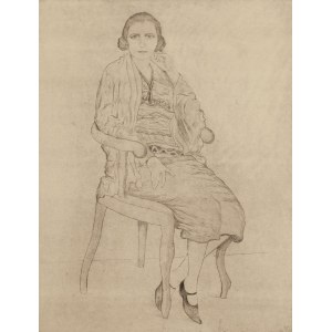 Adam (Abram) Herszaft (1886 Warszawa - 1942 obóz zagłady Treblinka), Portret kobiety, przed 1939