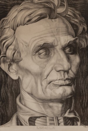 Stanisław Szukalski (1893 Warta k. Sieradza - 1987 Los Angeles), Lincoln, 1940
