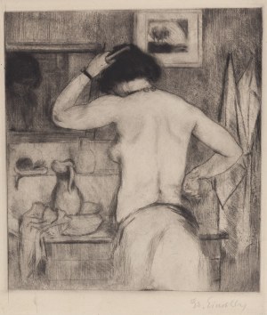 Eduard Einschlag (1879 Lipsk - 1945 ), Poranna toaleta, lata 20.-30. XX w.
