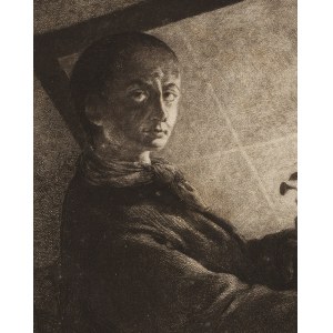 Jan Peter Norblin de la Gourdaine (1745 Misy-Faut-Yonne - 1830 Paris), Self-portrait with screen, after 1778