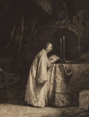 Jan Piotr Norblin de la Gourdaine (1745 Misy-Faut-Yonne - 1830 Paryż), Starzec piszący, 1781