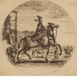 Stefano della Bella (1610 Florencja - 1664 Florencja), Jeździec polski z buzdyganem (rotmistrz Pieczkowski)