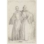 Daniel Chodowiecki (1726 Gdańsk - 1801 Berlin), Dwie stojące damy, 1758
