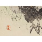 Watanabe Seitei (1852 - 1918 ), Kogut, kura i kurczak, 1890