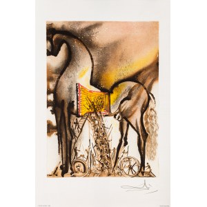 Salvador Dali, Cheval de Troie z teki Les Chevaux de Dali, 1983