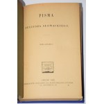 SŁOWACKI Juliusz - Writings, 1-4 complete. Lviv 1925.