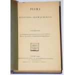 SŁOWACKI Juliusz - Writings, 1-4 complete. Lviv 1925.