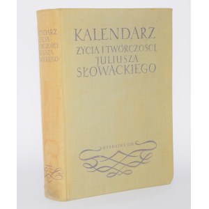 [Juliusz SŁOWACKI] Calendrier de la vie et de l'œuvre de Juliusz Słowacki.