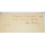 [Venovanie Wacławovi Sieroszewskému] ŚLIWIWIŃSKI Artur - Stefan Batory. Varšava 1922.