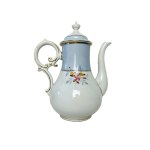 OLD LOKET | Antique Porcelain Tea Set | Blue &amp; White | 24k Gold Decoration | Czechoslovakia 1930s