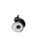 Jiří Černoch, - Great crested grebe | Porcelain Fauna Sculpture, Black Glaze, Year 1959