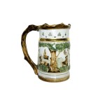 Royal Dux Porcelain Hunting Mug | Decorative Figurative Design