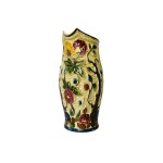 H.J. Wood Staffordshire Ceramic Jug | Hand-Painted Relief Tree and Flower Decoration