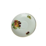 Ditmar Urbach, tasse et soucoupe en porcelaine | Motif de fruits peint à la main
