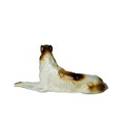 Royal Dux | Porcelain Greyhound Figurine | Elegant Dog Sculpture