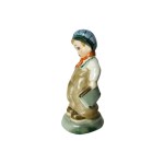 Elly Strobach König, Royal Dux | Porcelain Figurine | Blond Boy with Book | 1930s