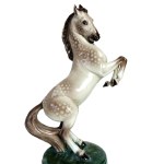 Friedrich Goldscheider (*1845 - 1897), Ceramic Figurine of a Rearing Horse, 19th-century European