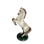 Friedrich Goldscheider (*1845 - 1897), Ceramic Figurine of a Rearing Horse, 19th-century European