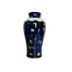 Wallendorf Porcelain Vase | Cobalt Blue &amp; Gilded Decoration, East Germany Wallendorf 1764
