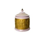 Antique-Style Lidded Porcelain Bowl | Haas & Czjzek, Chodov, Hand-Applied 24k Gold