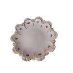 Pink Porcelain Centerpiece Bowl with Floral Decor | Haas &amp; Czjzek, Chodov, Hand-Painted, 24k Gold