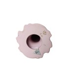 Pink Porcelain Candle Holder with Floral Decoration | Haas &amp; Czjzek, Chodov, 24k Gold