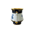 Pirkenhammer Karlovy Vary | Elegant Bulbous Mug, Blue Print &amp; Cobalt-Gilded Decor