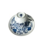 Set of 6 “Onion Pattern / Henrietta” Cups & Saucers, 1950s | Dubí Porcelain, Czechoslovakia