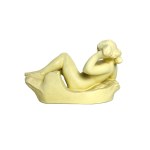 Figurine of Woman | Elegant Decorative Sculpture, Czechoslovakia 1970s