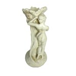 Art Nouveau Figurative Ceramic Vase with Girl Figure | 53 cm Height