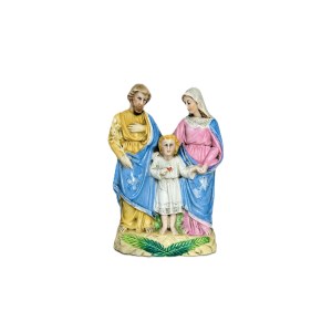 Porcelain Holy Family Figurine | Žacléř Czechoslovakia, Hand-Painted, 1970s
