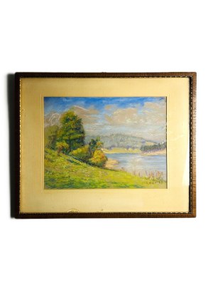 Josef Arnet (1906-1940), Original Chalk Drawing | 1935, Framed with Passepartout